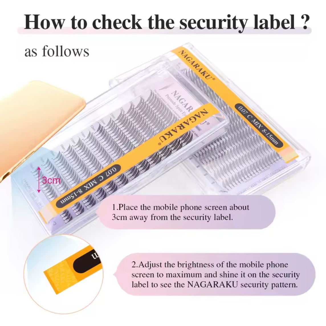 NAGARAKU Premade Spire Eyelashes