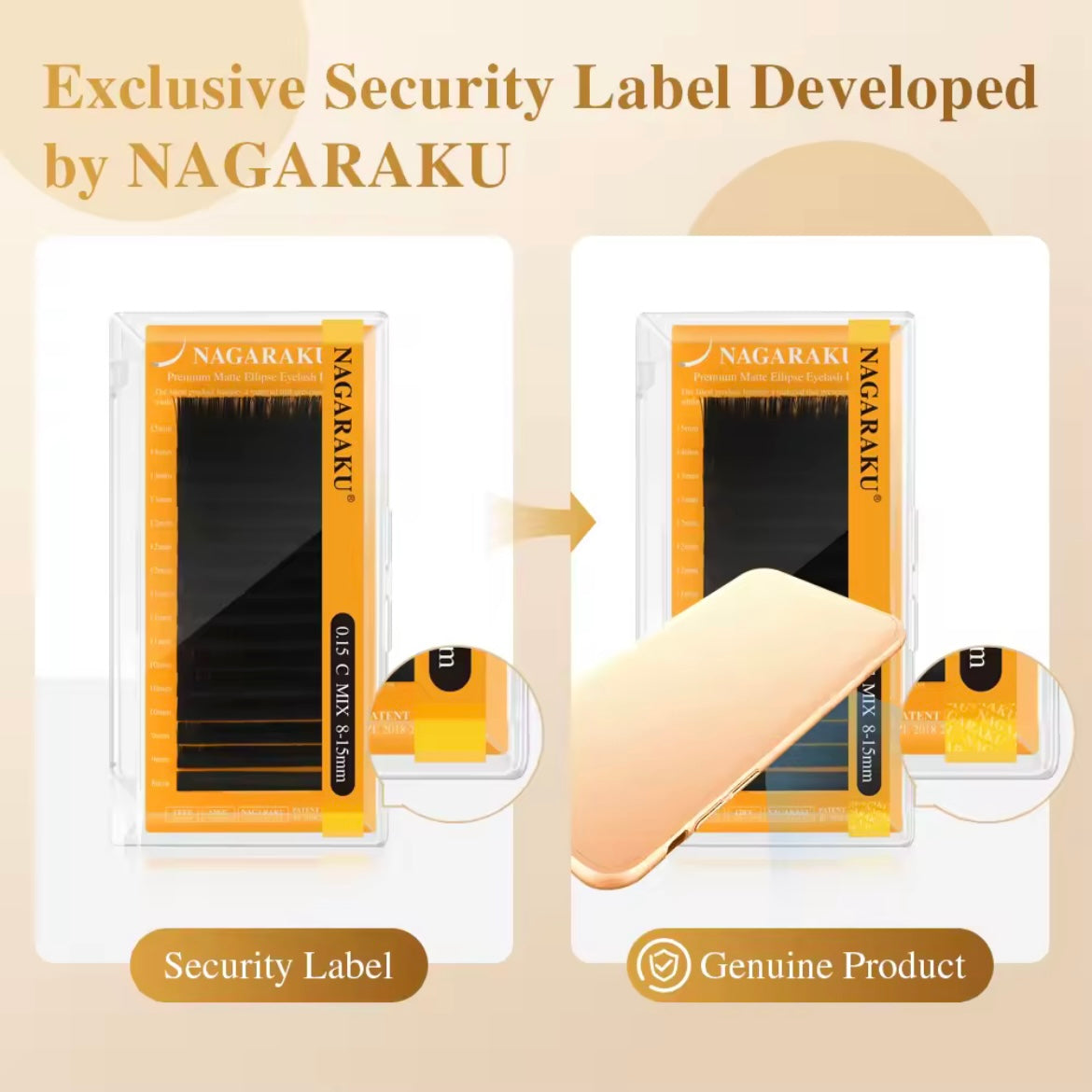 NAGARAKU New Air Series Premium Matte Ellipse Eyelashes