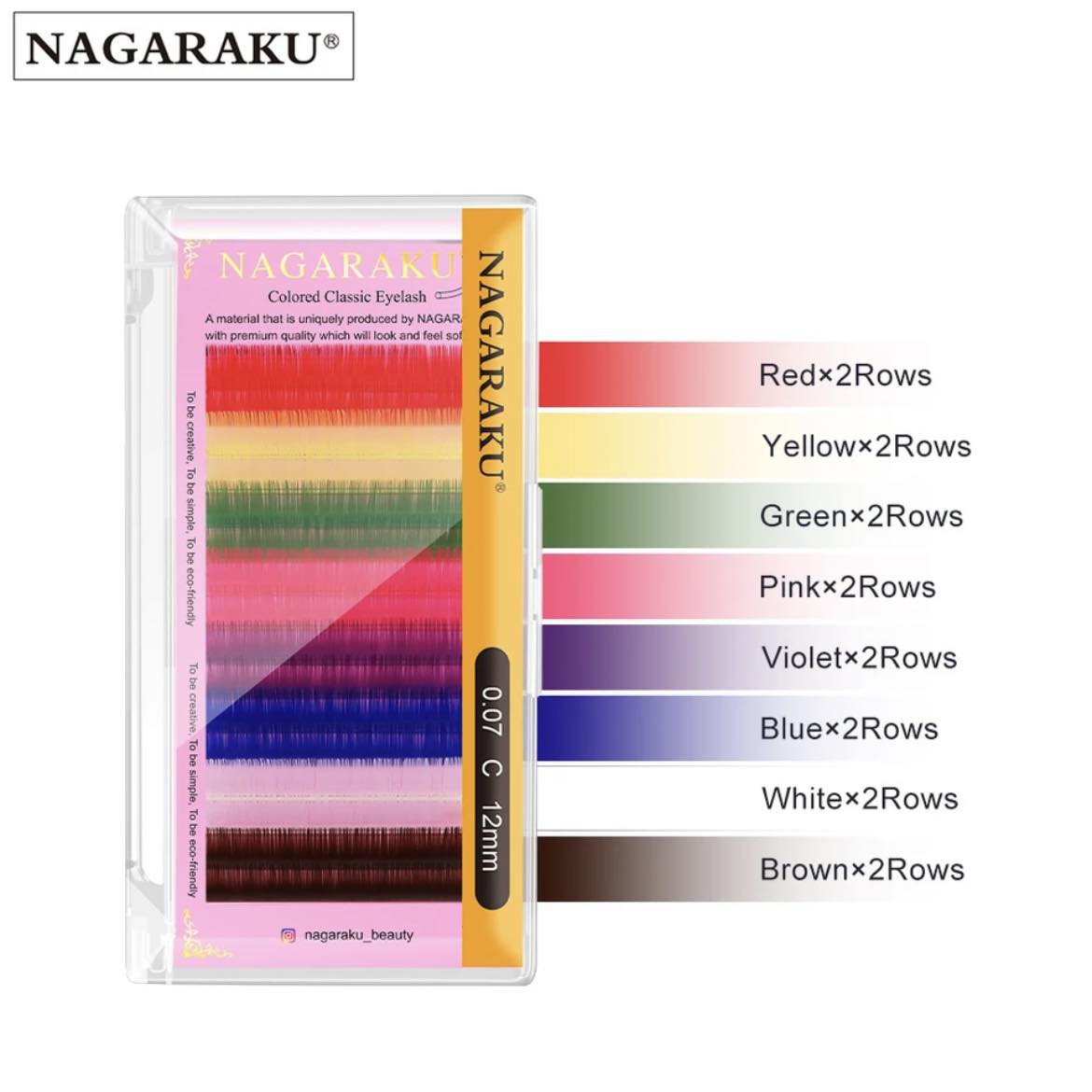 NAGARAKU цветни мигли