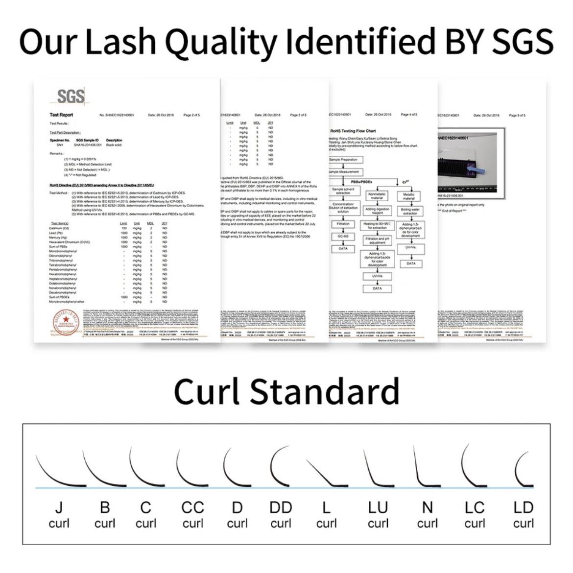NAGARAKU Premium черни мигли микс 5 броя