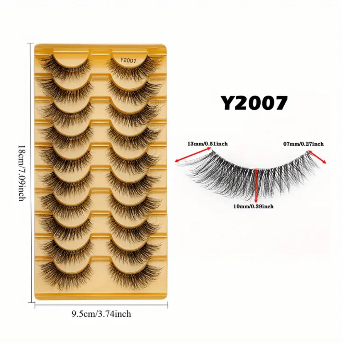 Изкуствени мигли 10 чифта Y2007