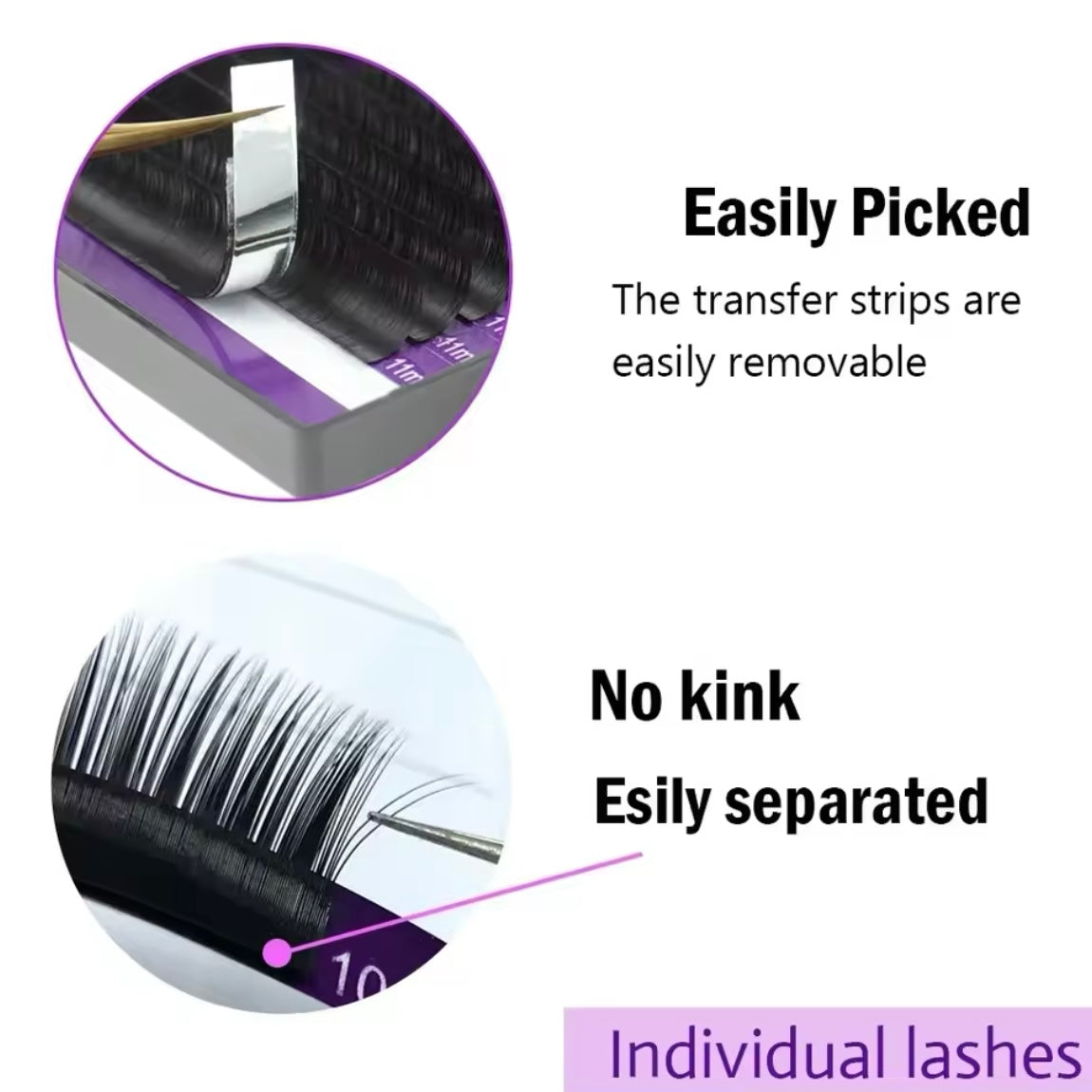 NAGARAKU Premium черни мигли 6 броя