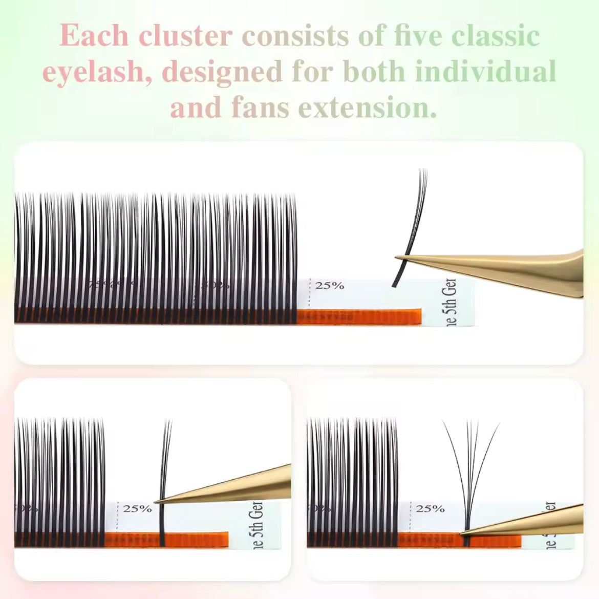 NAGARAKU 5D Flower Volume Spike Eyelashes Mascara Effect