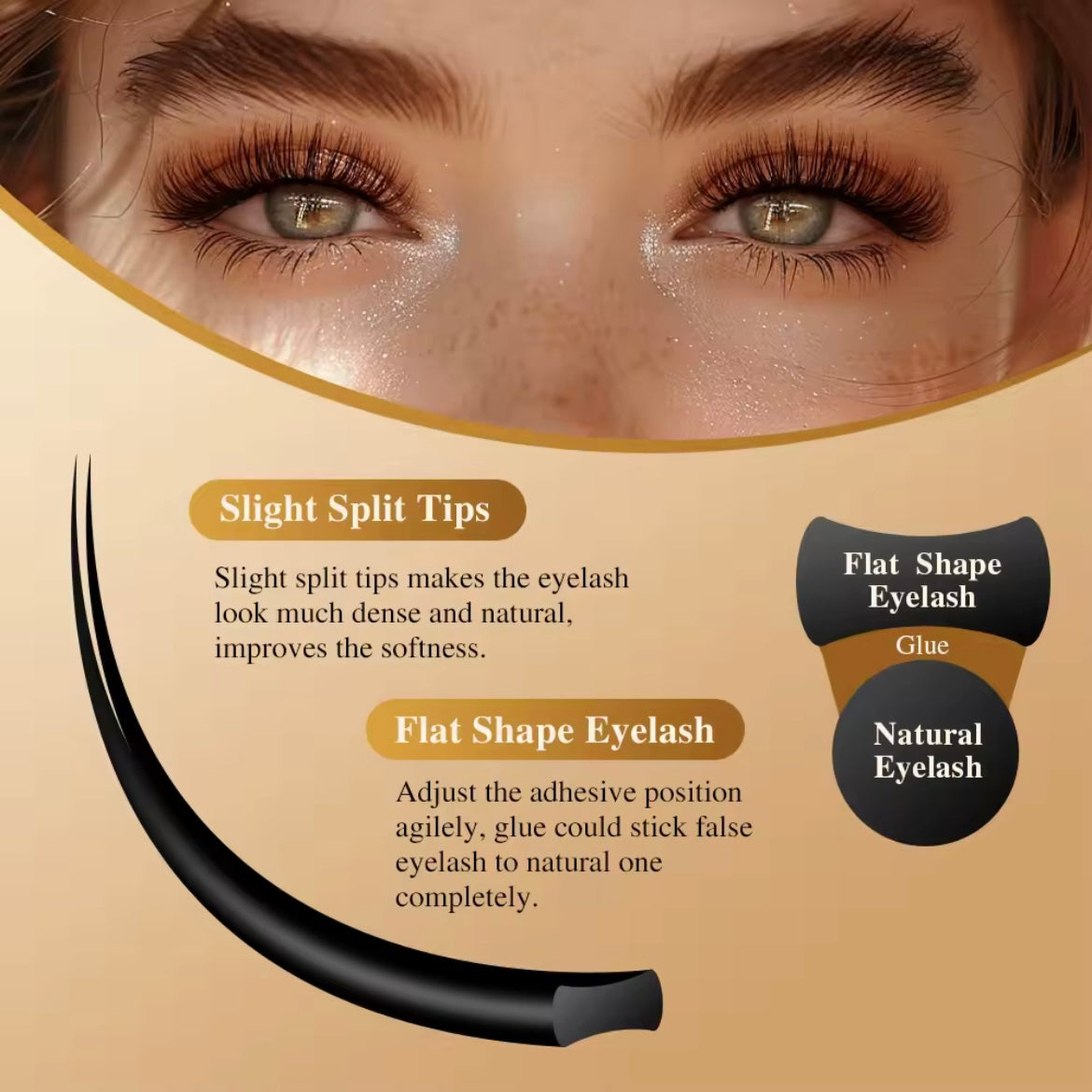 NAGARAKU New Air Series Premium Matte Ellipse Eyelashes