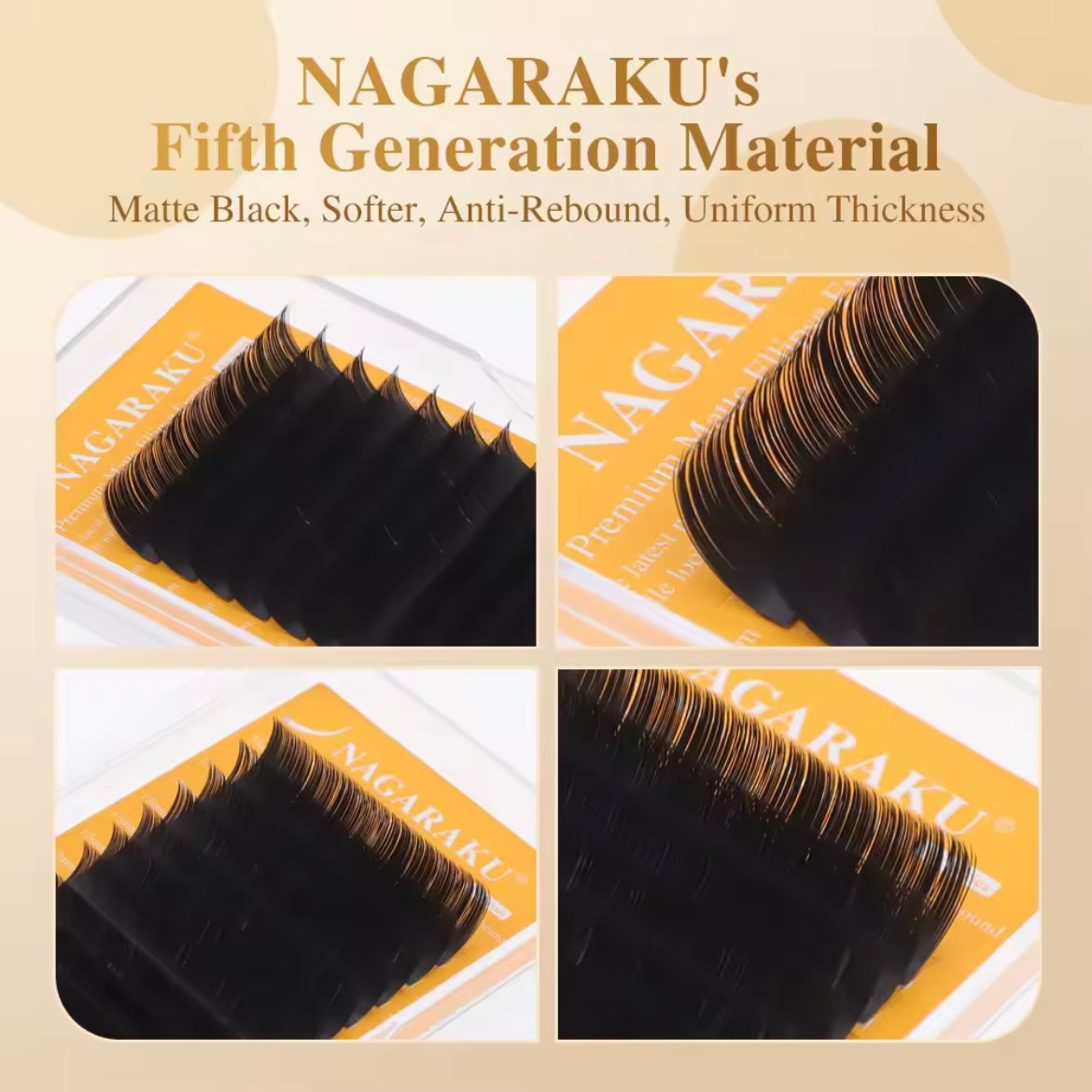 NAGARAKU New Air Series Premium Matte Ellipse Eyelashes