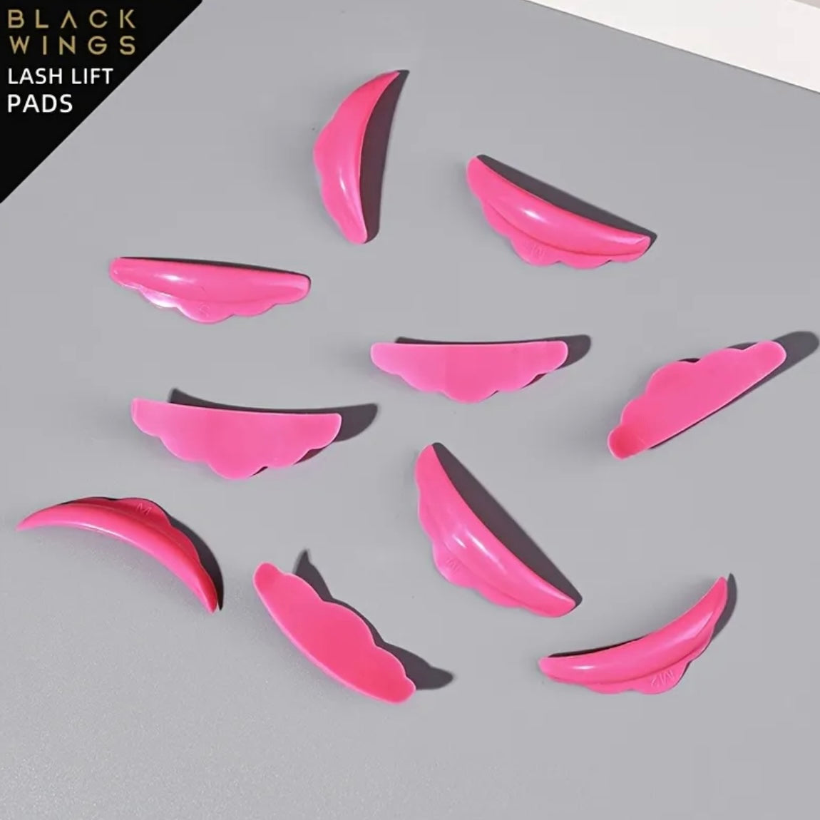 Силиконови подложки за ламиниране на мигли в кутийка PINK