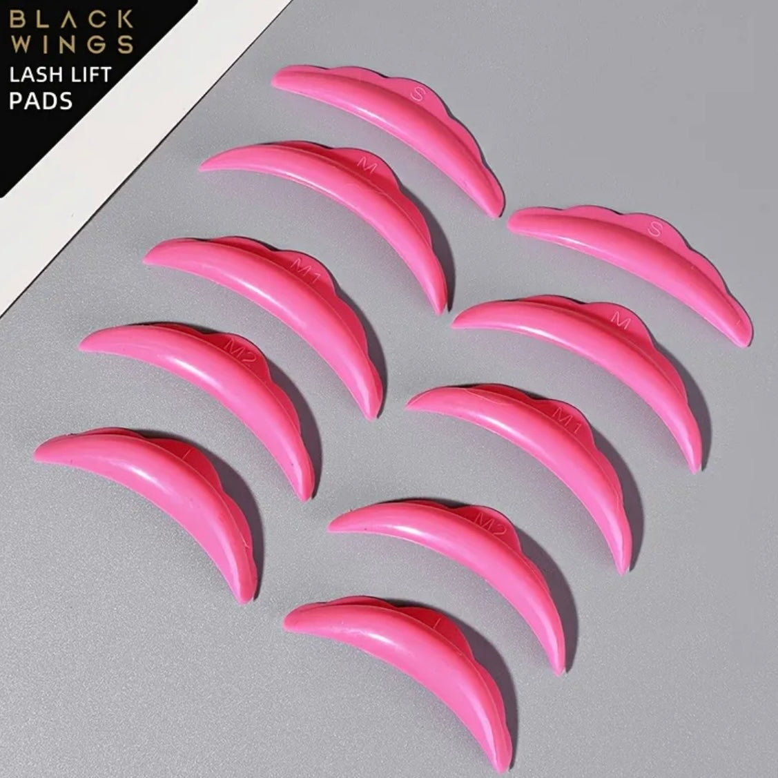 Силиконови подложки за ламиниране на мигли в кутийка PINK