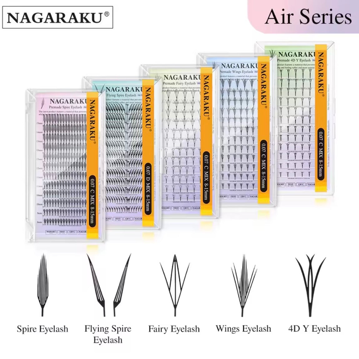 NAGARAKU Flying Spire Anime Effect Eyelashes