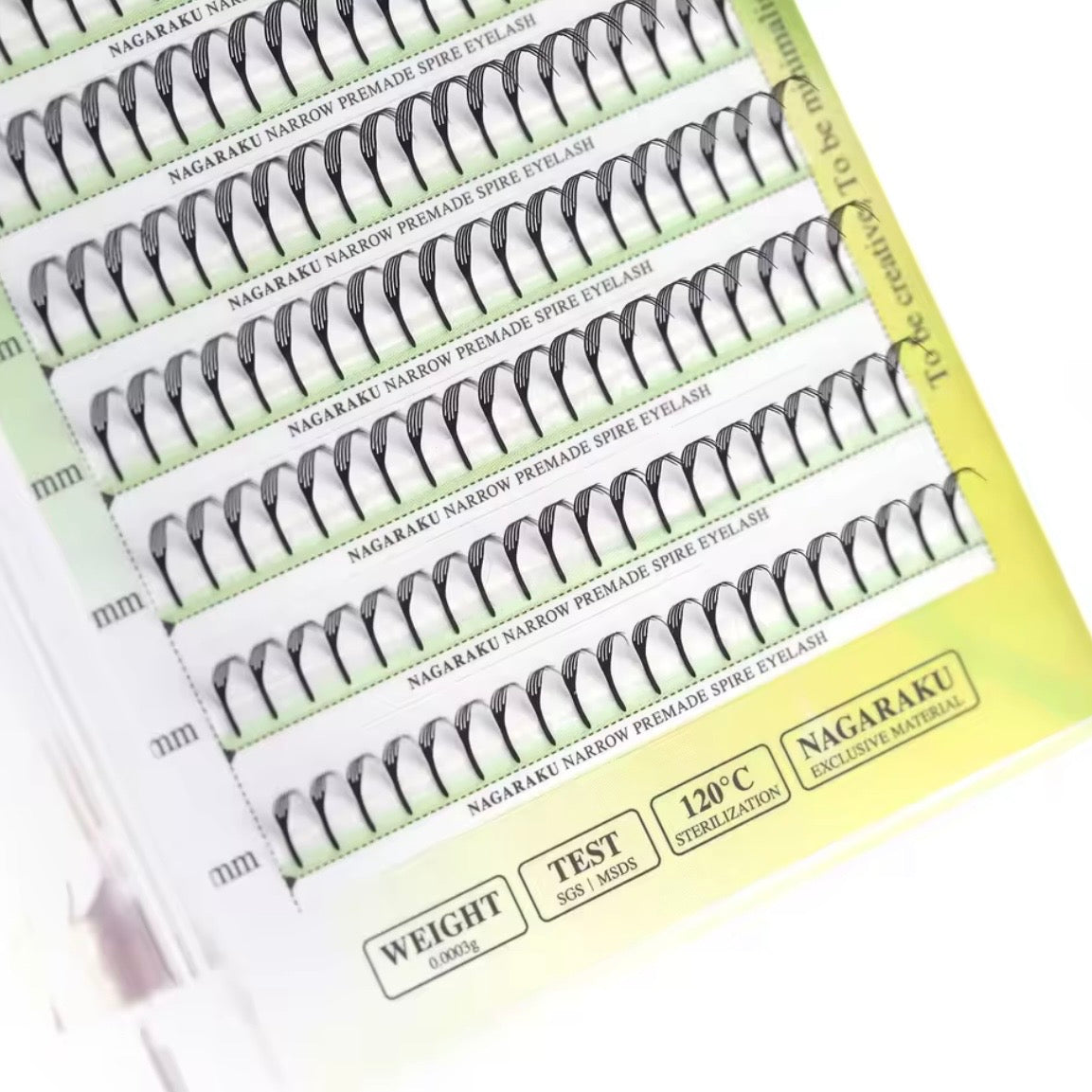 NAGARAKU Narrow Premade Spire Eyelashes