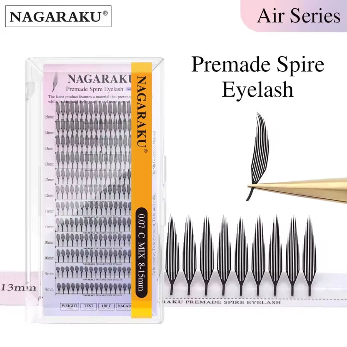 NAGARAKU Premade Spire Eyelashes