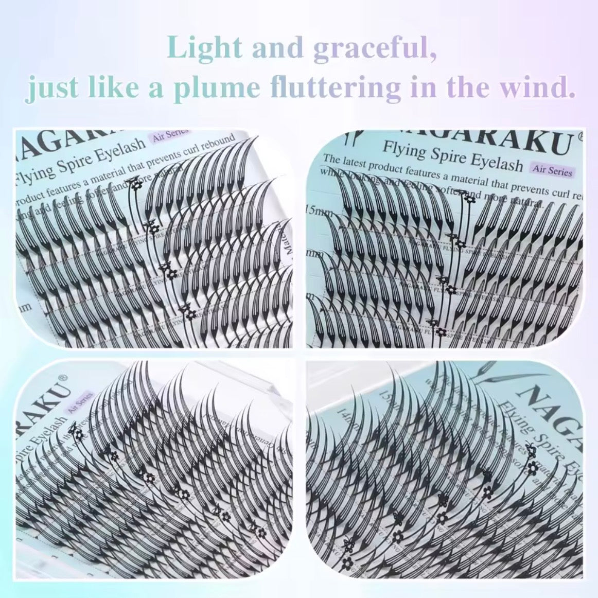 NAGARAKU Flying Spire Anime Effect Eyelashes