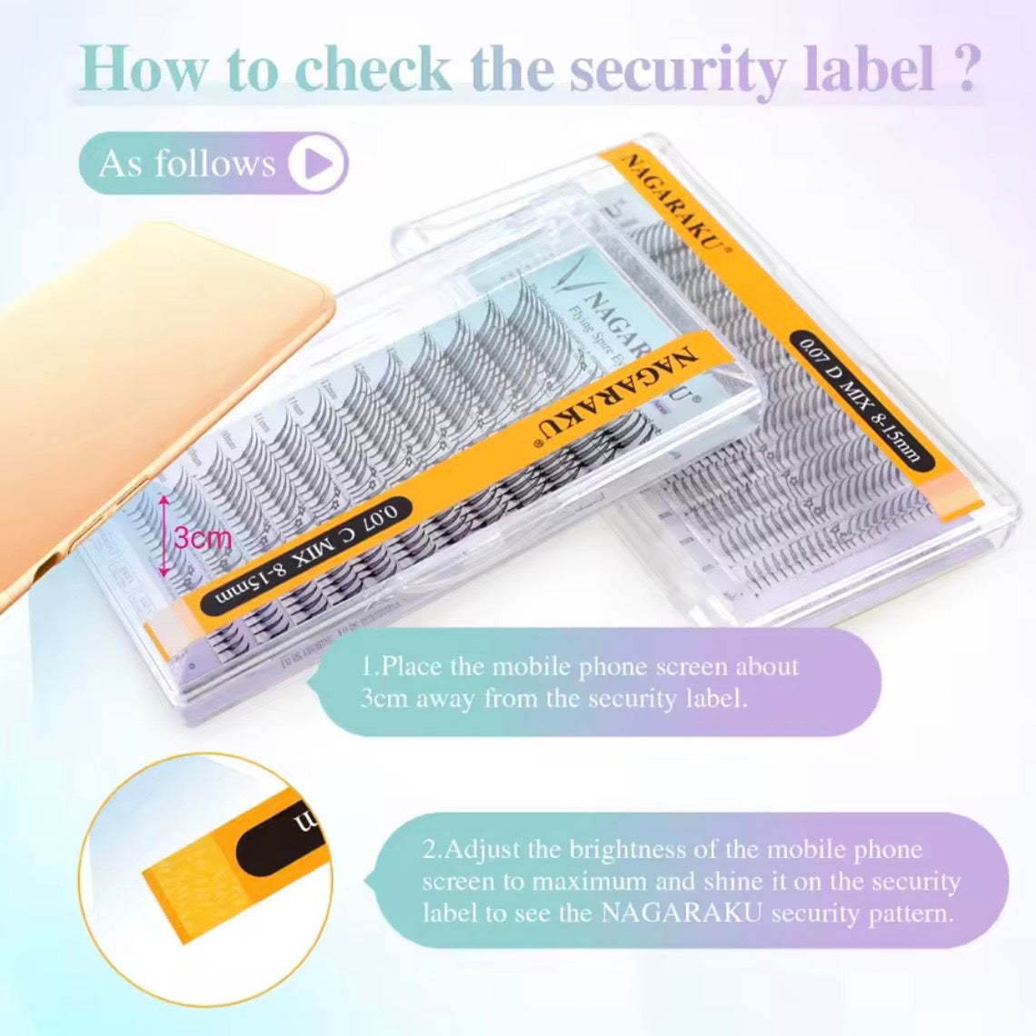 NAGARAKU Flying Spire Anime Effect Eyelashes