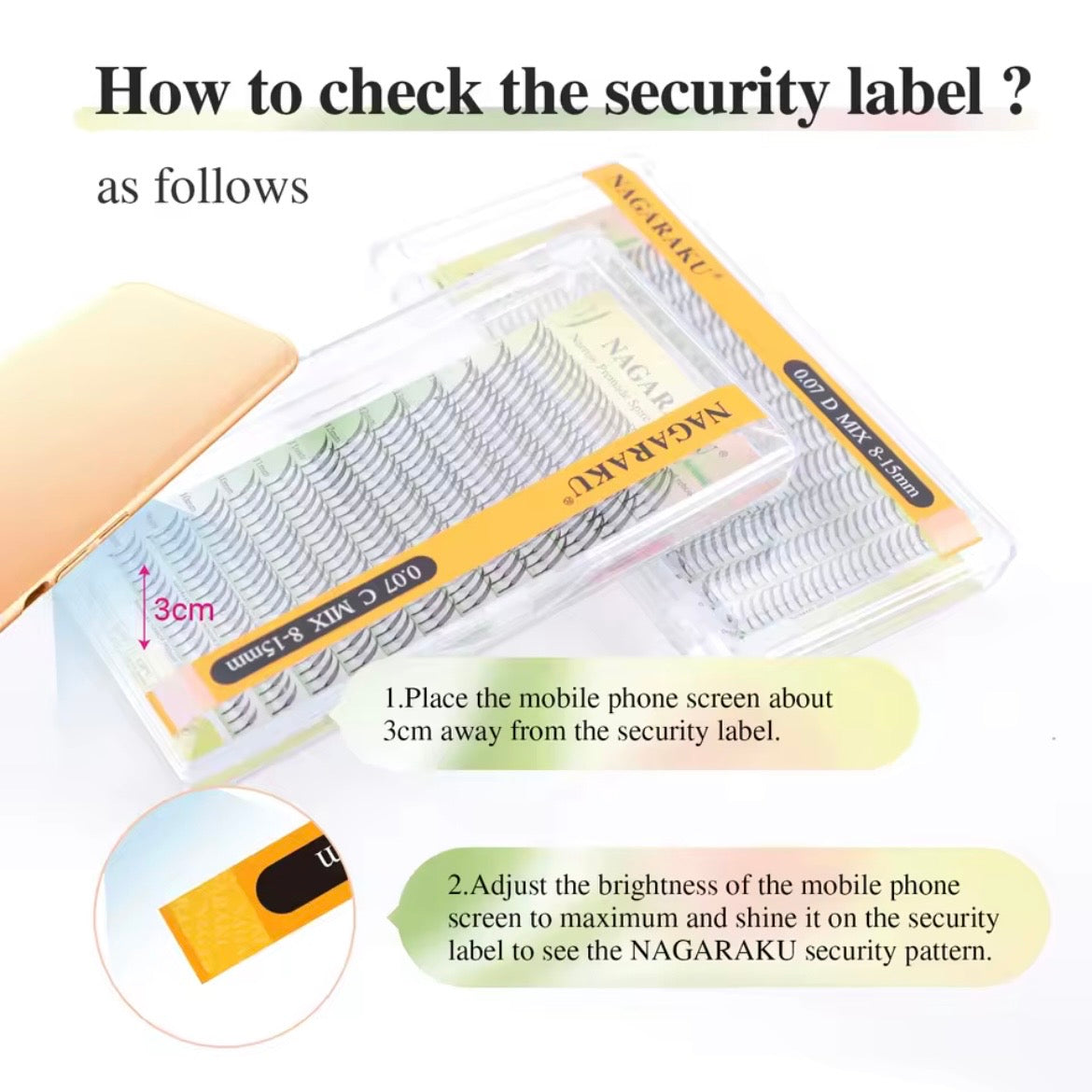 NAGARAKU Narrow Premade Spire Eyelashes