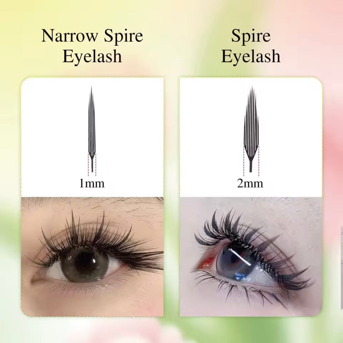 NAGARAKU Narrow Premade Spire Eyelashes