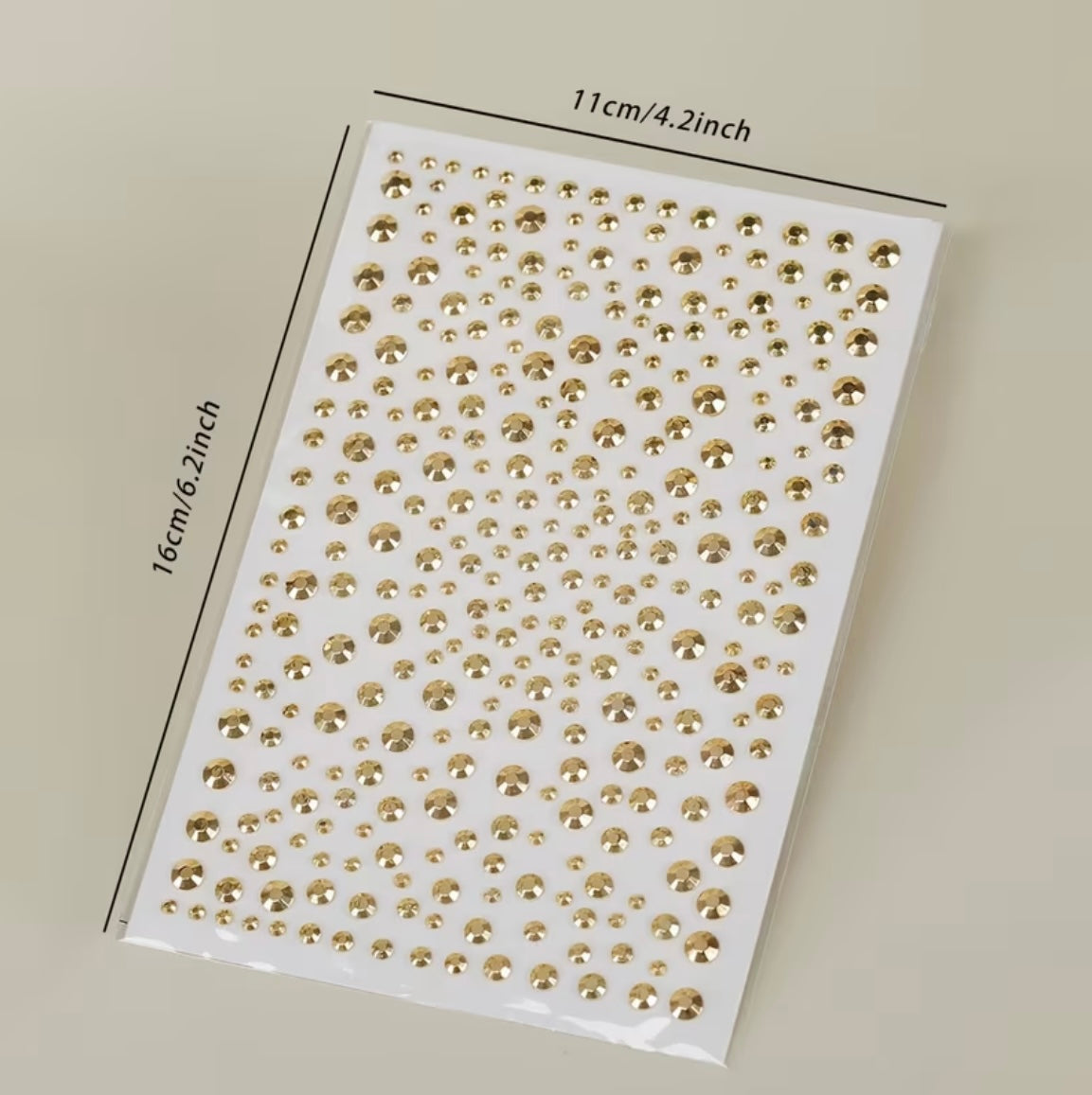 Самозалепващи камъчета за лице и очи GOLD