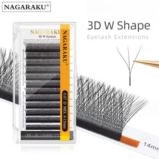 NAGARAKU черни мигли W - shape 3D