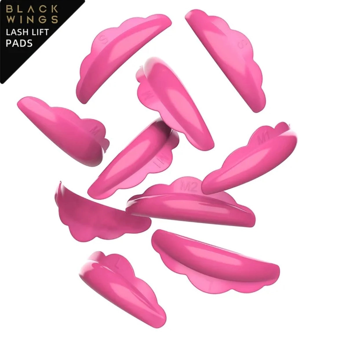 Силиконови подложки за ламиниране на мигли в кутийка PINK